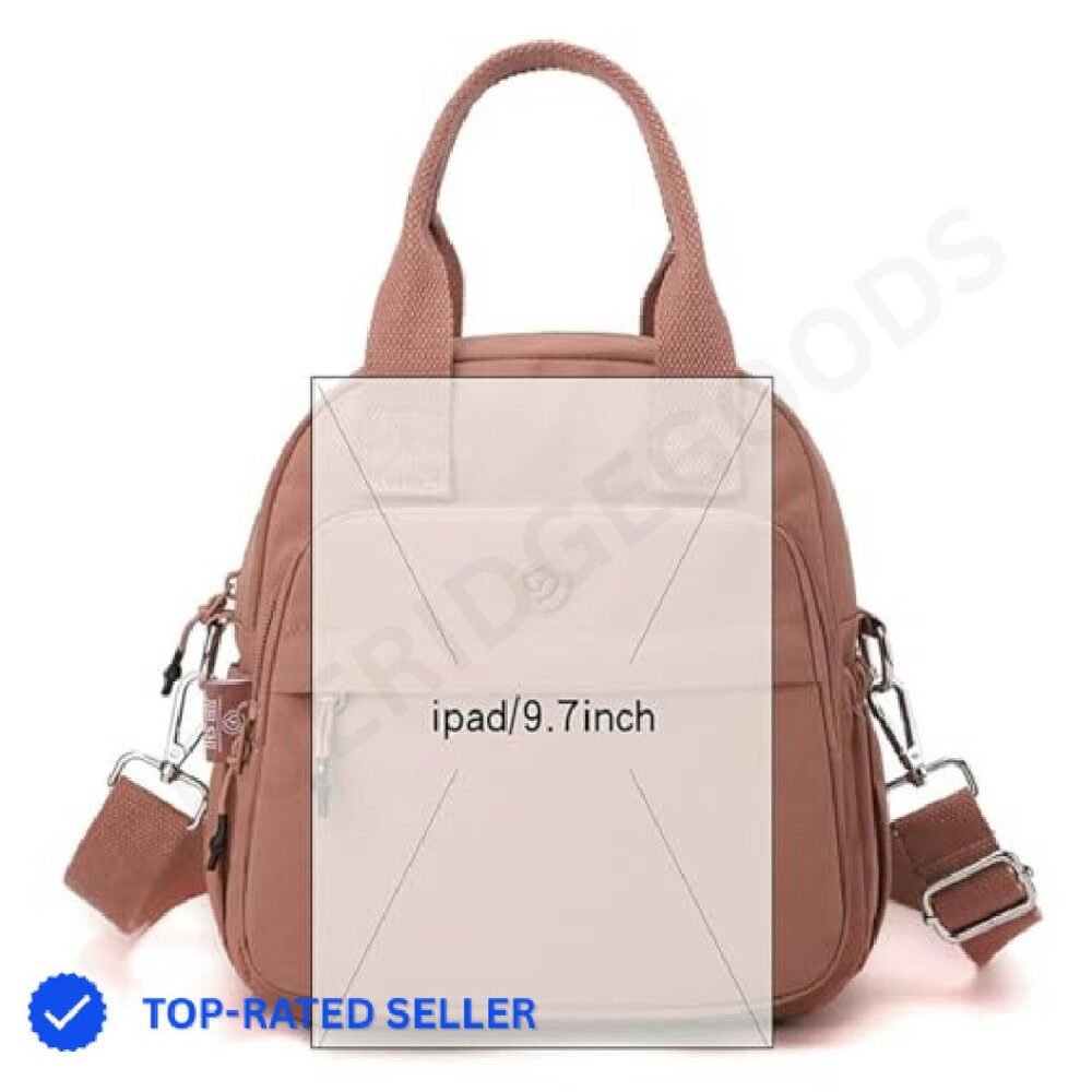 Mini Backpack Nylon Lightweight Adjustable Straps… - image 5